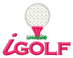 beginner-friendly igolf machine embroidery pattern - iGolf perfect for Fishing Bags