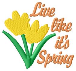 tulip beginner-friendly machine embroidery - Its Spring for decorative pillow covers