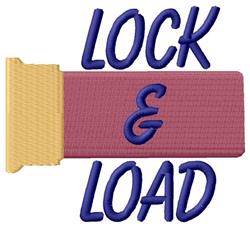 detailed load machine digital embroidery pattern - Lock & Load perfect for Hoodies