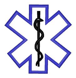 Logo - 4x4 star beginner-friendly machine embroidery design perfect for Uniforms