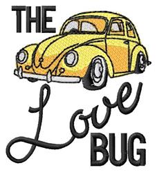 detailed bug machine embroidery pattern - Love Bug perfect for decorative pillow covers