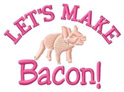 beginner-friendly bacon machine embroidery pattern - Make Bacon perfect for Lab Coats