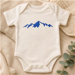 Mountain Range - 4x4 range quick stitch embroidery design for kitchen tea towels