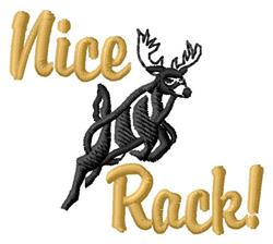 Nice Rack - 4x4 reindeer beginner-friendly embroidery design for decorative pillow covers