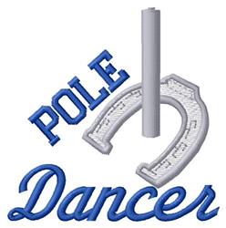 beginner-friendly dancer machine embroidery pattern - Pole Dancer for Gym Bags