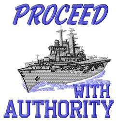 Proceed - 4x4 proceed detailed machine embroidery design perfect for reusable tote bags
