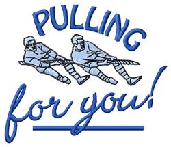 Pulling For You - 4x4 you detailed machine embroidery design for kitchen tea towels
