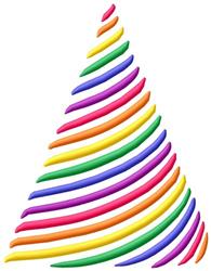 Rainbow Tree - 6x10 tree detailed machine embroidery design for patchwork quilt blocks