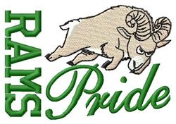 detailed pride machine embroidery pattern - Rams Pride perfect for reusable tote bags
