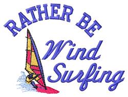 surf beginner-friendly machine embroidery - Rather Wind Surf perfect for kitchen aprons