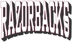 detailed razorback machine embroidery pattern - Razorbacks for decorative pillow covers