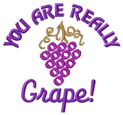 beginner-friendly grape machine embroidery pattern - Really Grape for decorative pillow covers