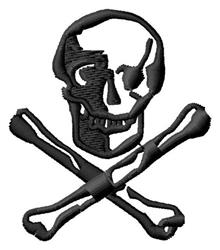skull beginner-friendly machine embroidery - Skull & Bones for patchwork quilt blocks