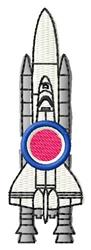 Space Shuttle - 4x4 shuttle beginner-friendly embroidery design for reusable tote bags