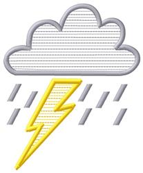 Storm Cloud - 5x7 cloud beginner-friendly machine embroidery design for Backpacks