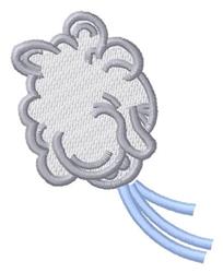 Storm Cloud - 4x4 cloud beginner-friendly embroidery design for kitchen tea towels