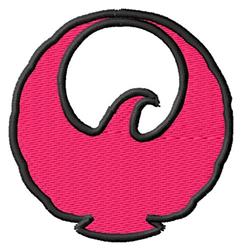 Stylized wave design in vibrant pink with bold black outline, modern and playful aesthetic, perfect for decor.