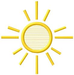 sunflower beginner-friendly machine digital embroidery - Sun perfect for kitchen aprons
