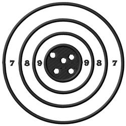 detailed target machine embroidery pattern - Target for Golf Event Merchandise
