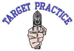 Target Practice - 4x4 practice beginner-friendly embroidery design for kitchen tea towels