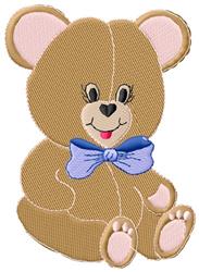 detailed bear machine embroidery pattern - Teddy Bear for Childrens Pajamas