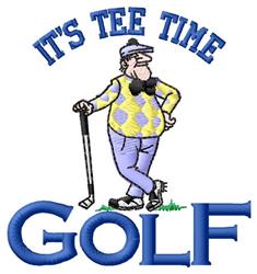 time detailed machine digital embroidery - Tee Time perfect for Golf Caps