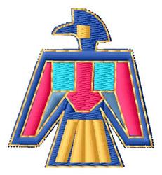 Thunderbird - 4x4 bird quick stitch embroidery design for patchwork quilt blocks