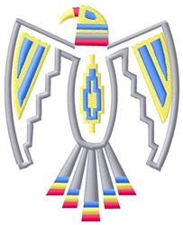 bird detailed machine embroidery - Thunderbird perfect for decorative pillow covers