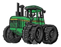 beginner-friendly tractor machine embroidery pattern - Tractor for patchwork quilt blocks