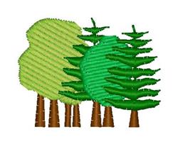 quick stitch tree machine embroidery pattern - Trees perfect for cute baby onesies