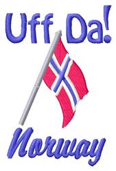 beginner-friendly uff machine embroidery pattern - Uff Da for reusable tote bags
