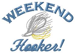 Weekend Hooker! - 4x4 hooker! beginner-friendly embroidery design for Fishing Vests