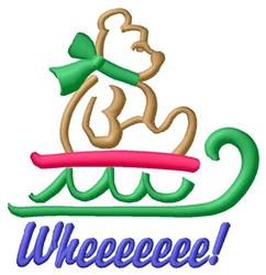 Wheeee! - 4x4 wheeee! beginner-friendly embroidery design for decorative pillow covers
