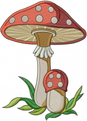 マッシュルーム様　オーダー専用ページ Mushrooms Embroidery Design | EmbroideryDesigns.com