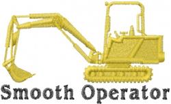 beginner-friendly operator machine embroidery pattern - Backhoe Operator for Backpacks