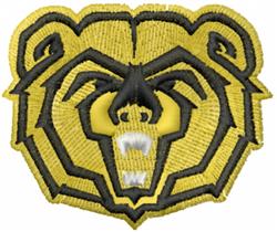 beginner-friendly bear machine embroidery pattern - Bear Head perfect for Caps