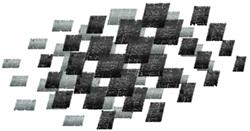 Checkered Shape - 4x4 shape quick stitch embroidery design for reusable tote bags
