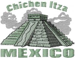 Chichen Itza - 4x4 itza beginner-friendly embroidery design for decorative pillow covers