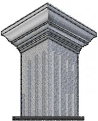 beginner-friendly column machine embroidery pattern - Column for patchwork quilt blocks