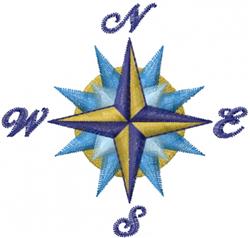 beginner-friendly star machine embroidery pattern - Compass Points for patchwork quilt blocks