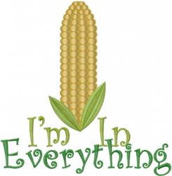 Corn In Everything - leaf detailed machine embroidery design for Holiday Decor