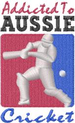 Cricketer in action with a bat, vibrant blue and red background, playful style, perfect for sporty designs.