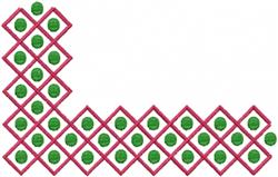 detailed shape machine embroidery pattern - Dot Shape perfect for Craft Projects