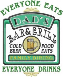 detailed eat machine embroidery pattern - Everyone Eats perfect for Tablecloths