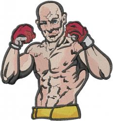 Fighter - fighter detailed machine machine embroidery design perfect for Gym Bags