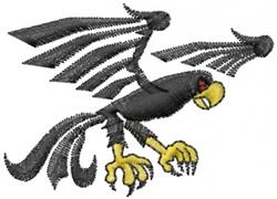 Flying Eagle - 4x4 bird quick stitch machine embroidery design for Jacket Back