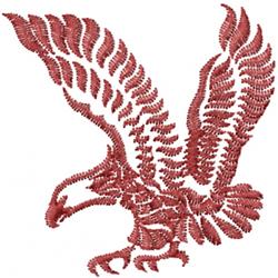 bird beginner-friendly machine embroidery - Flying Eagle for decorative pillow covers