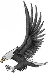 bird beginner-friendly machine embroidery - Flying Eagle for decorative pillow covers