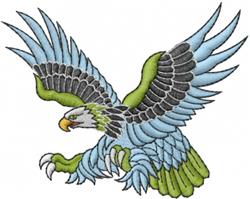 bird detailed machine digital embroidery - Flying Eagle perfect for kitchen aprons