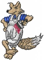 Fox Painter - 4x4 painter quick stitch machine embroidery design for cute baby onesies